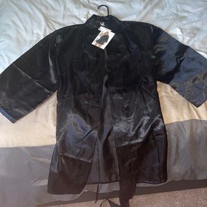 Black Silk Robe